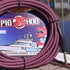 Pig Hog "Riviera Purple" Instrument Cable, 10ft Right Angle