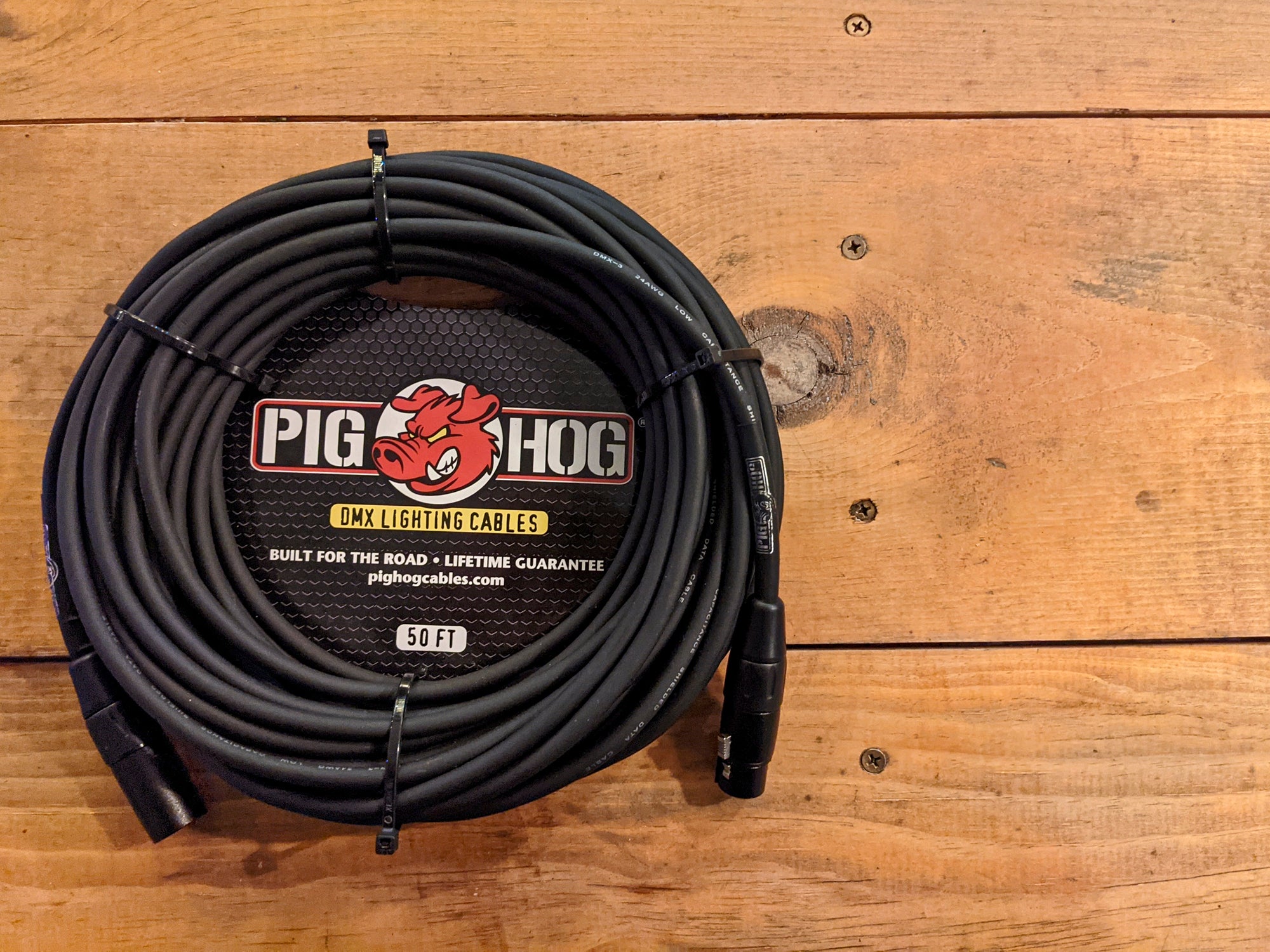 Pig Hog 50ft DMX Lighting Cable