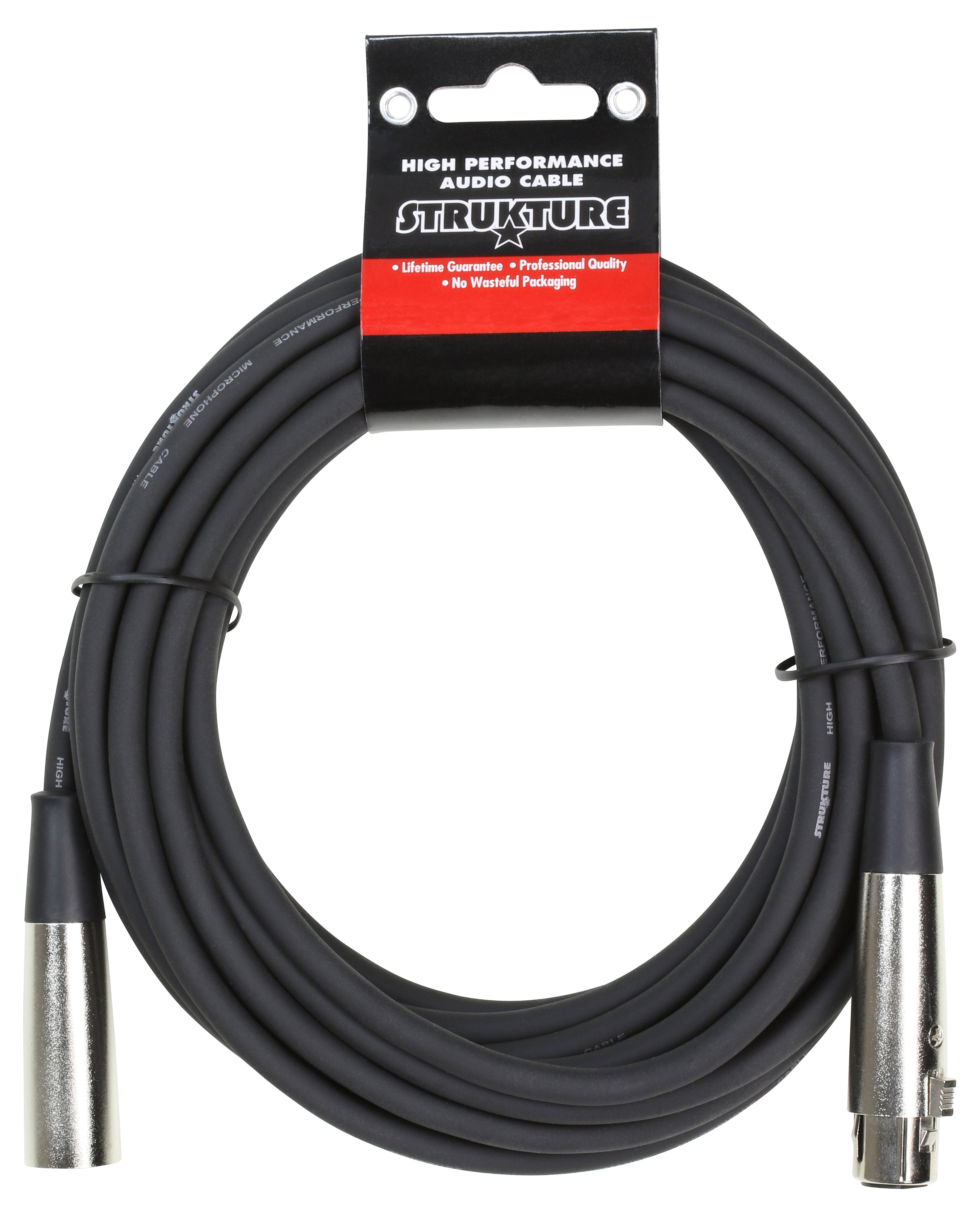 Heavy Duty 20ft. XLR mic cable, 7mm PVC - 2 Pack