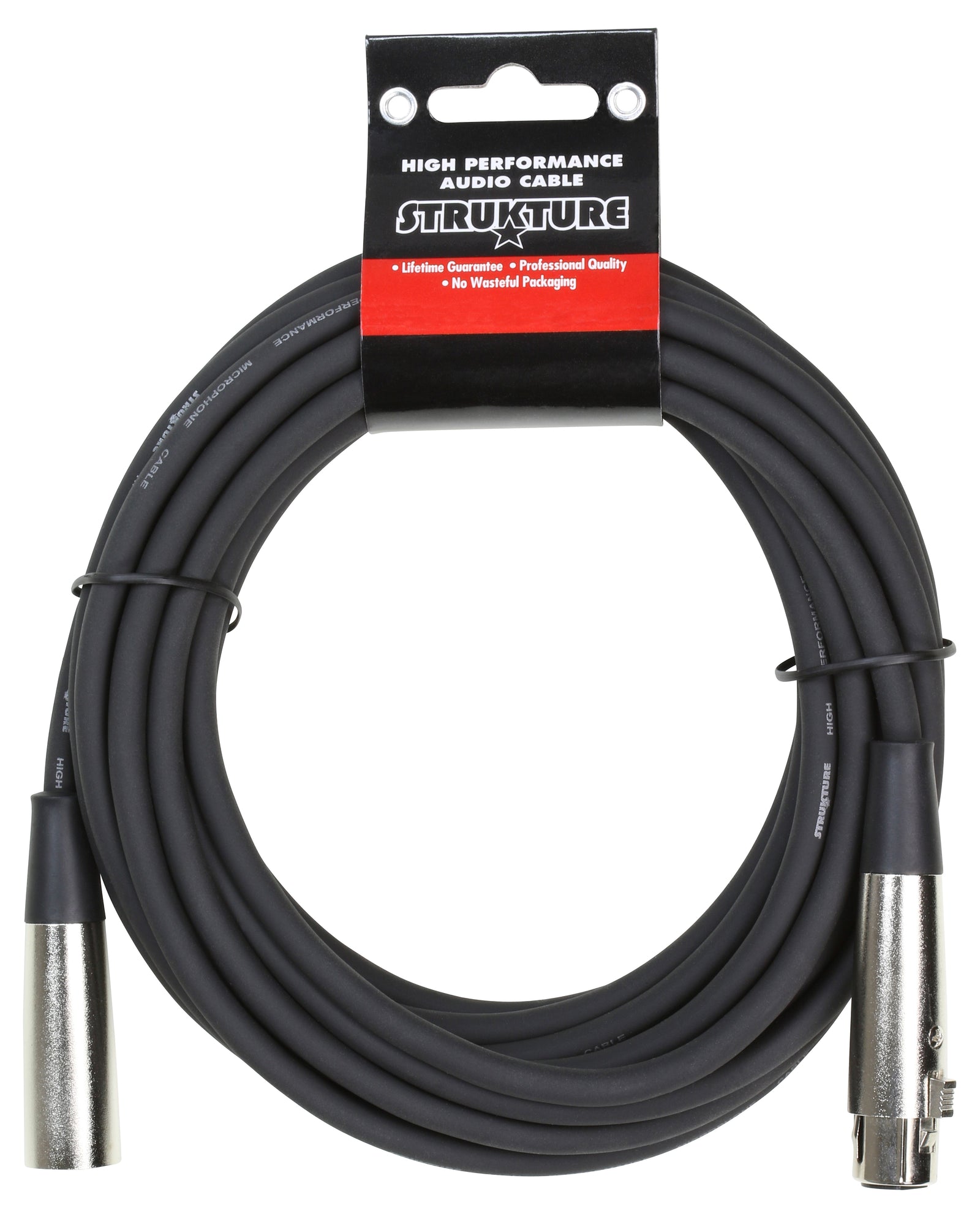 Heavy Duty 20ft. XLR mic cable, 7mm PVC - 2 Pack