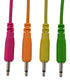 4 pk 12" mono patch cables (Neon orange, neon green, neon yellow, neon pink)