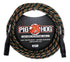 Pig Hog "Rasta Stripes" Woven Mic Cable, 20ft XLR