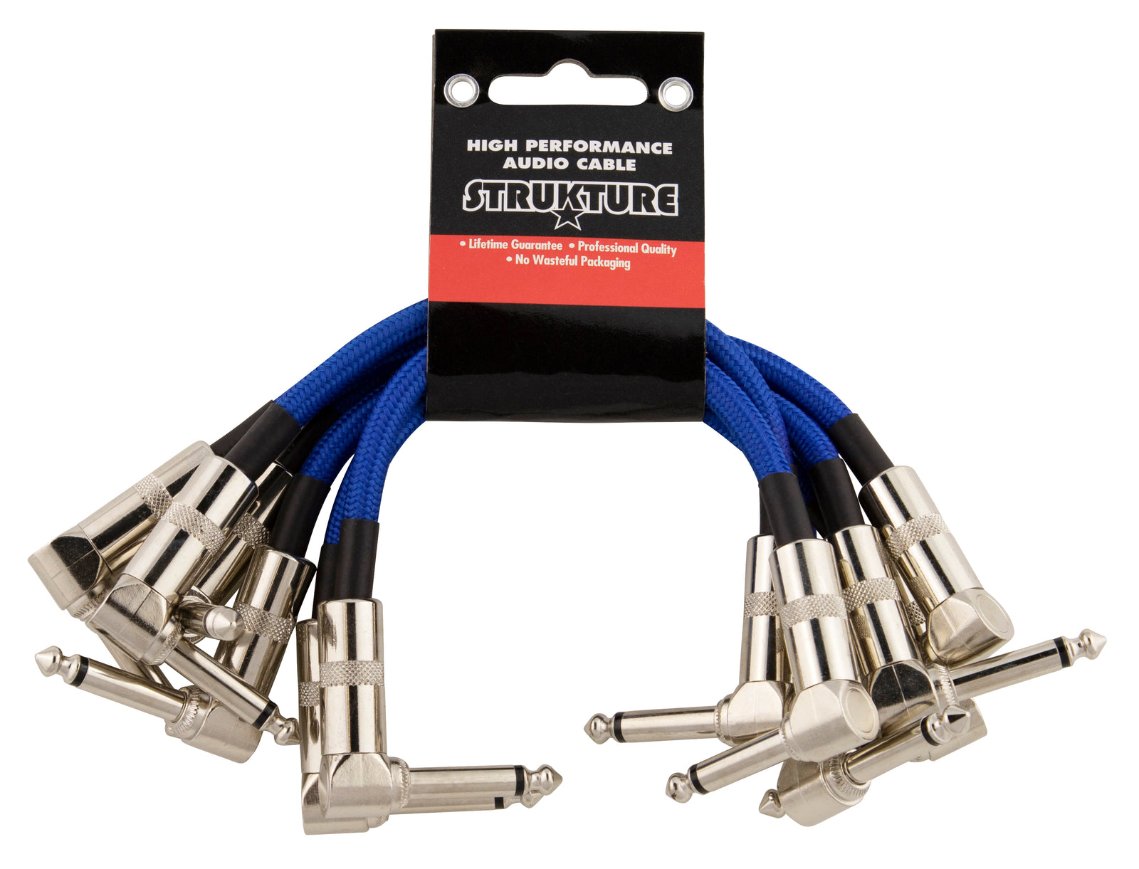 Strukture 6 inch Patch Cable 6pk, Blue