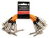 Strukture 6 inch Patch Cable 6pk, Neon Orange