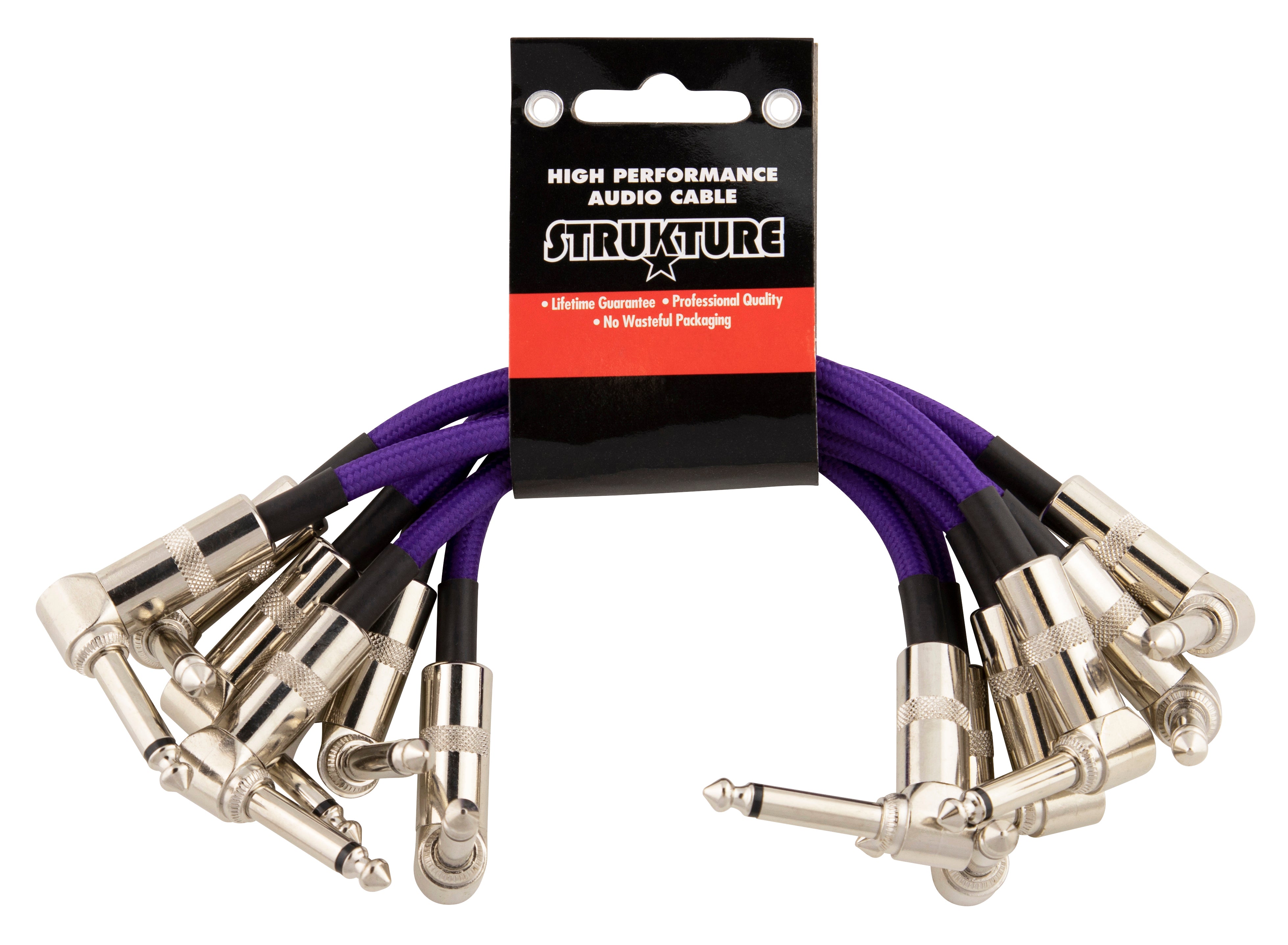 Strukture 6 inch Patch Cable 6pk, Purple