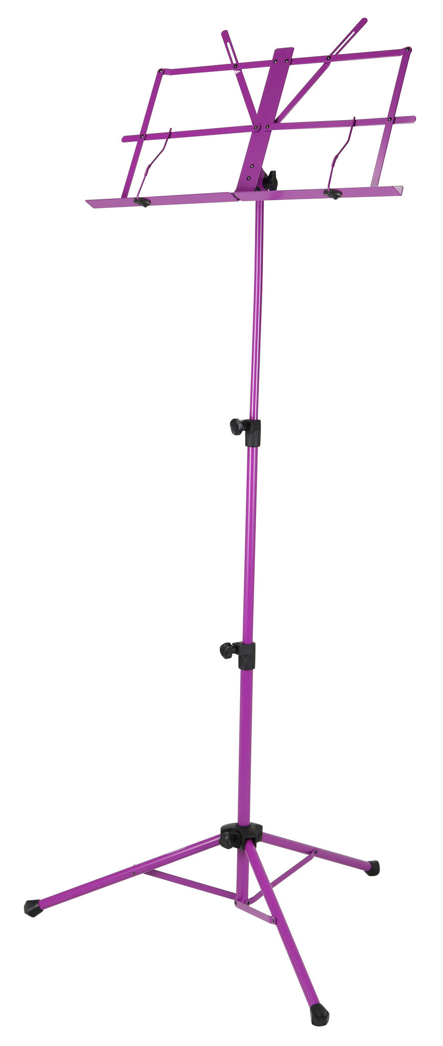 Deluxe 3-Part Folding Music Stand W/Bag - Purple
