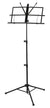Deluxe 3-Part Folding Music Stand W/Bag - Black