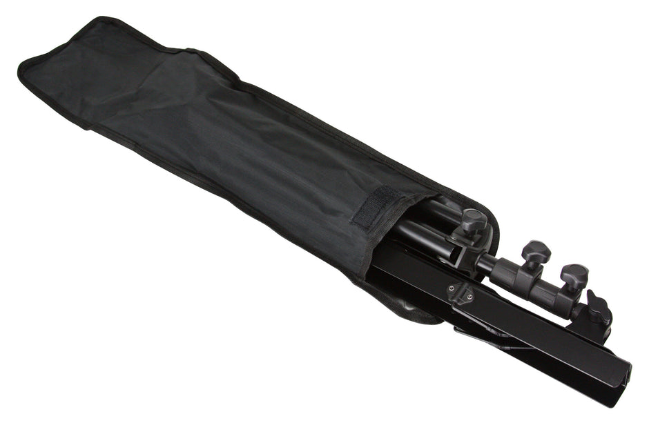 Deluxe 3-Part Folding Music Stand W/Bag - Black