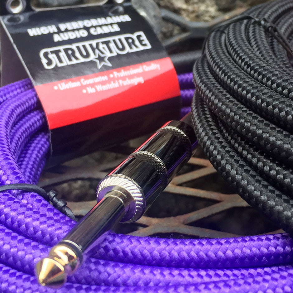 Strukture 18.6ft Instrument Cable, Woven - Purple