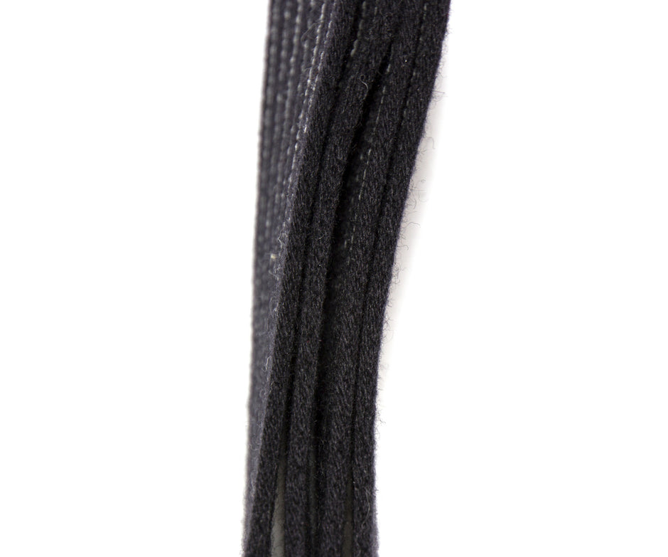 Merino Wool Guitar Strap, Black Pinstripe